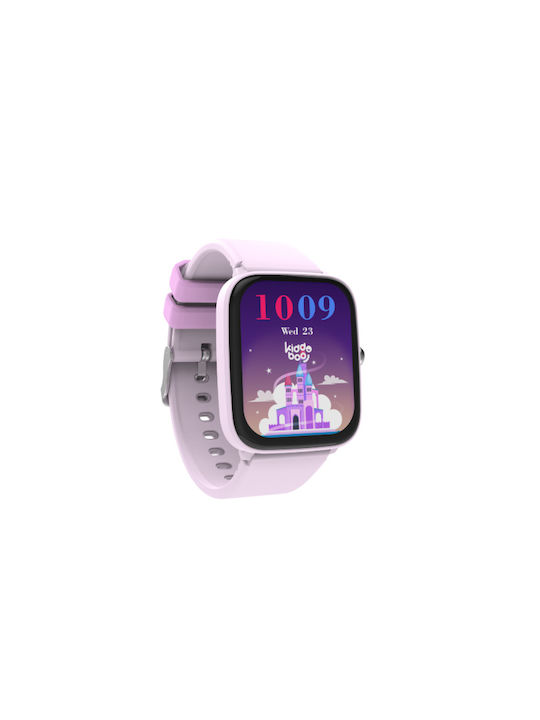 Kiddoboo Kinder-Smartwatch mit Kautschuk/Plastikarmband Flieder