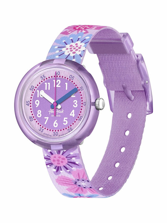 FlikFlak Παιδικό Αναλογικό Ρολόι 31.85mm Flower Πολύχρωμο