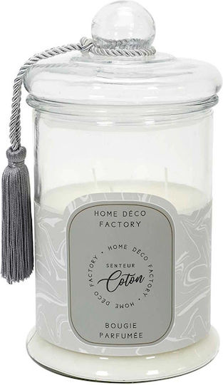 Αρωματικό Κερί Home Deco Factory Διάρκεια Καύσης 110 Ώρες Άρωμα Cotton Flower Διαστάσεις 15.8x29cm Bo5581