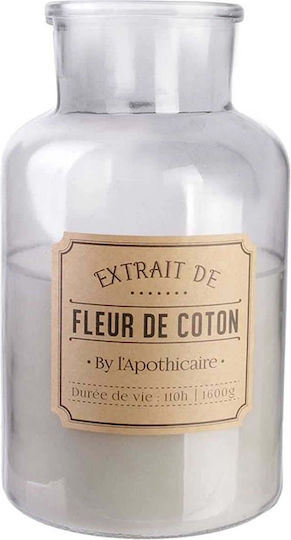 Apothecary Home Deco Factory Scented Candle Burning Time 110 Hours Cotton Flower Scent Dimensions 14x25.5cm Bo5170 Apothecary Home Deco Factory Scented Candle Burning Time 110 Hours Cotton Flower Scent Dimensions 14x25.5cm Bo5170