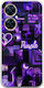 Aesthetic Purple Huawei Nova 11i Flexible Tpu Διάφανη Σιλικόνη