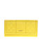 Lavor Μεγάλο Δερμάτινο Γυναικείο Πορτοφόλι με RFID Κίτρινο