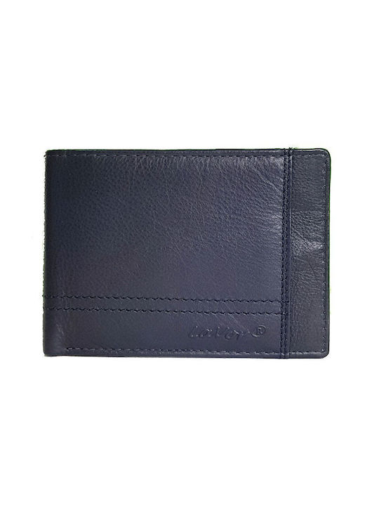 Lavor Men's Leather Wallet with RFID Blue