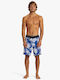 Quiksilver Surfsilk Scallop 18 Ανδρικό Μαγιό Βερμούδα Μπλε Floral