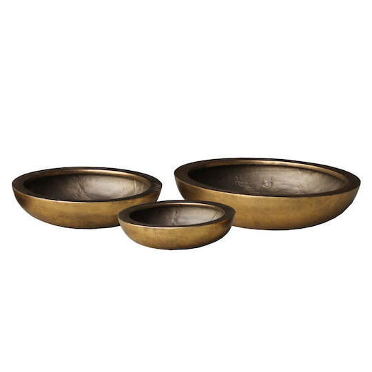 InTheBox Decorative Bowl Gold 54x54x13cm