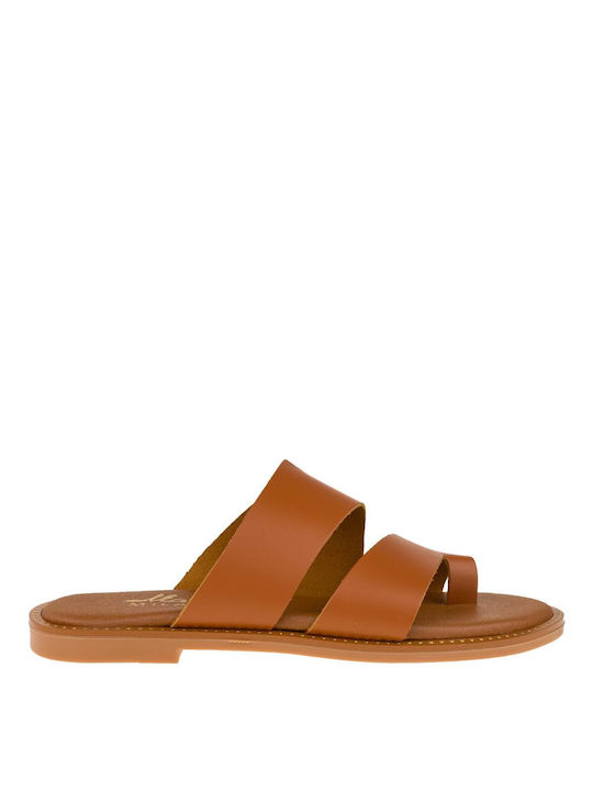 Mark Milan Women's Flat Sandals in Brown Color