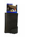 Lavor Men's Leather Card Wallet with RFID και Slide Mechanism Black