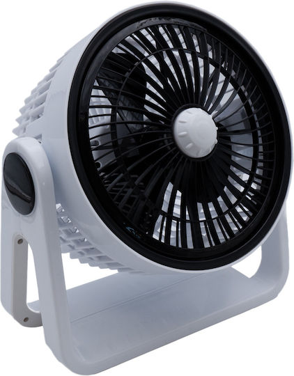Uncle George Επιτραπέζιος Ανεμιστήρας 25W Διαμέτρου 23cm Λευκός
