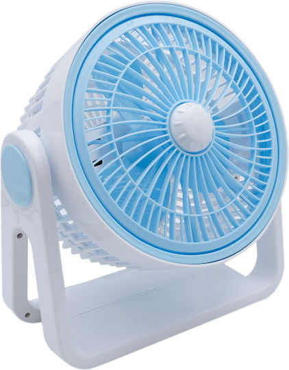 Uncle George Επιτραπέζιος Ανεμιστήρας 25W Διαμέτρου 23cm Λευκός