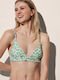 Bikini Τριγωνάκι Floral Πράσινο