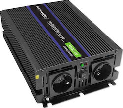 Qoltec Invertor Auto Modificat Sine Wave 3000W pentru Convertirea 12V DC în 230V AC