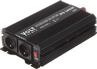 Volt Polska Inverter Αυτοκινήτου Τροποποιημένου Ημιτόνου 3400W για Μετατροπή 12V DC σε 230V AC