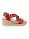 Anatomic Women's Ankle Strap Platforms Tabac Brown