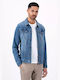 Fynch Hatton Men's Denim Jacket Mid Blue