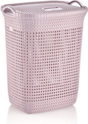 Viosarp Laundry Basket Plastic 52l with Cap 45x35x58cm Pink Viosarp Laundry Basket Plastic 52l with Cap 45x35x58cm Pink
