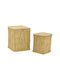 Pakketo Set Coșuri de rufe Bamboo 46x46x55cm Bej