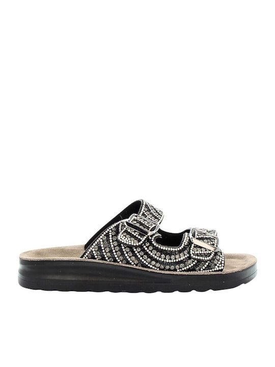 Damen Anatomische Schwarze Flatforms