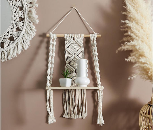Ράφι Deco Boho Μπεζ 30x15x50εκ.