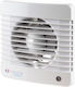 Vents Επιτοίχιος Εξαεριστήρας Μπάνιου 125mm Λευκός