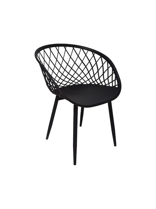 Ezra Dining Room Polypropylene Chair Black 62x4...