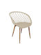 Ezra Dining Room Polypropylene Chair Cappuccino 62x42x82cm