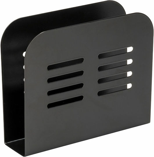 Wenko Metallischer Schwarzer Serviettenhalter 15x12.5x13cm 55025100