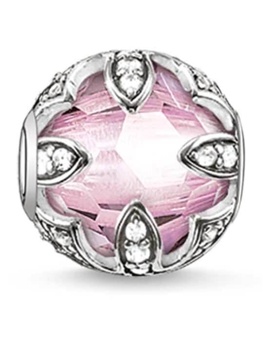 Thomas Sabo Charm από Ροζ Επιχρυσωμένο Ασήμι Ροζ