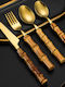 Cutlery Set Stainless Gold 4pcs