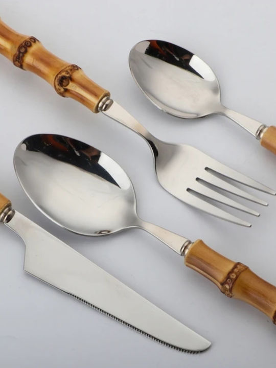 Cutlery Set Stainless Silver 4pcs