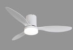 Fos me Ceiling Fan 132.08cm with Light and Remote Control White