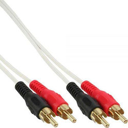 Intos Electronic 89933U 2x RCA male - 2x RCA male 0.5m Intos Electronic 89933U 2x RCA male - 2x RCA male 0.5m