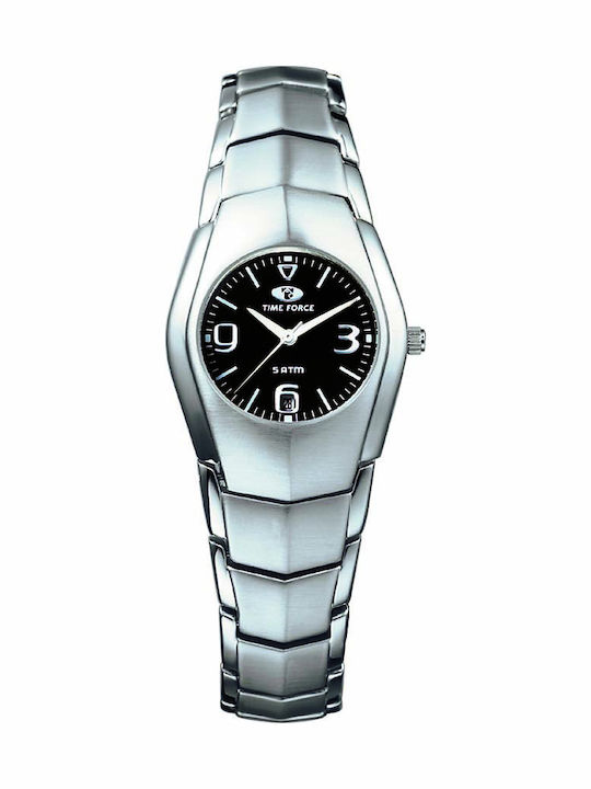 Time Force Women's Watch with Silver Metal Bracelet