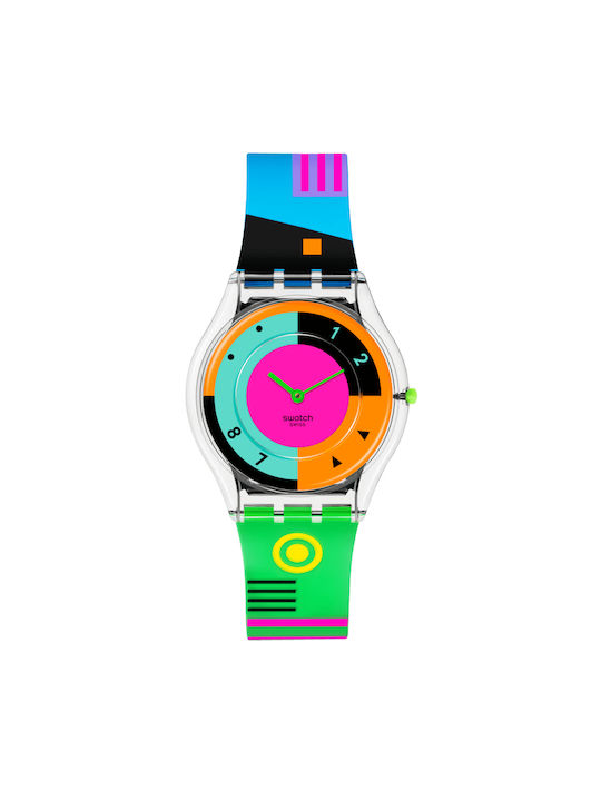 Swatch Часовник с Каучукова Каишка