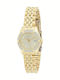 Citizen Crystal Damen Uhr mit Gold Metallarmband