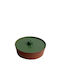 Espiel Servierschüssel Rund Keramik Grün mit Durchmesser 14.5cm