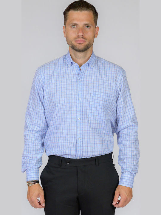 Poli Gianni Long Sleeve Shirt in Regular Fit Ch...
