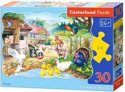 Puzzle pentru Copii Farm pentru 4++ Ani 30buc Castorland