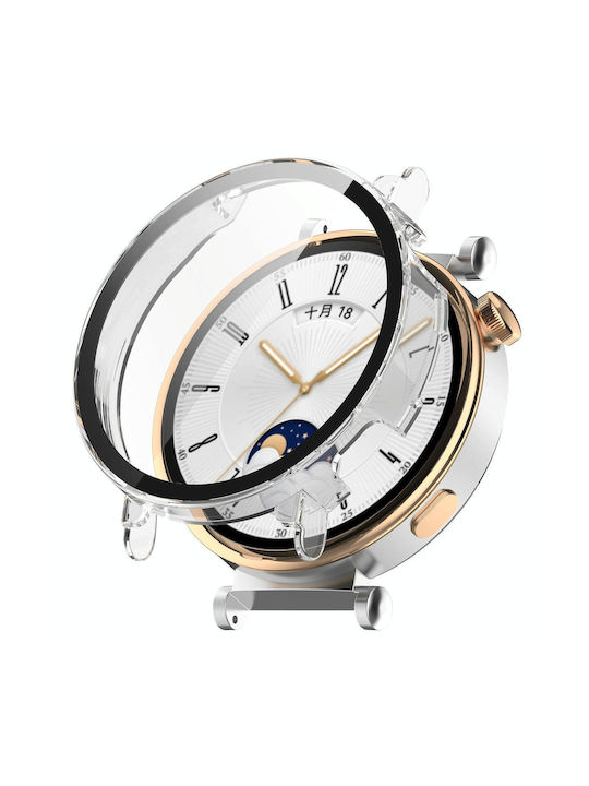 Huawei Watch Gt 4 41mm PC + gehärteter Film integrierte Uhrenschutzhülle Transparent