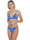 Set Bikini Τριγωνάκι Μπλε