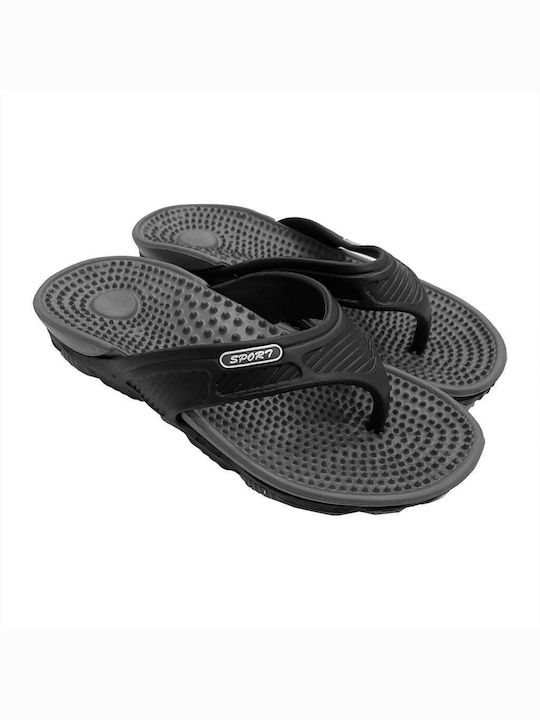 Ustyle Herren-Flip-Flops Schwarz