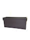 Viomes Linea Planter Box Plastic Bronze 38x18x17cm.