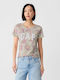 GAP Logo Γυναικείο T-shirt Floral Floral Print