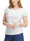 Fransa Women's T-shirt White