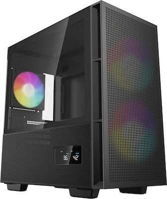 Deepcool CH360 Digital Gaming Micro Tower Computer Case with Window Panel Black