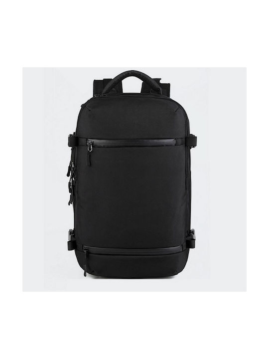 Ozuko 8983 Fabric Backpack Waterproof with USB Port Black 35lt