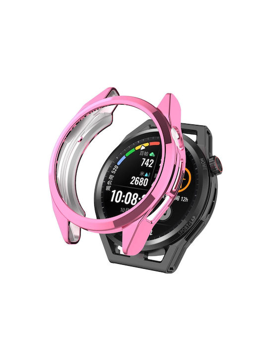 Huawei Watch GT 3 SE Elektroplattierung Halbschale Uhrenschutzhülle Pink