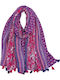 MI-TU Exclusive Damen Schal Fuchsie