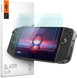 Spigen Glas.tr Slim Premium Tempered Glass Screen Protector for Lenovo Legion Go Clear, 2 Pieces, Agl07413 Agl07413