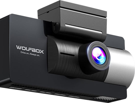 Wolfbox i17 4K-Autokamera-DVR-Set mit 3-Zoll-Bildschirm, WLAN, GPS und Rückfahrkamera