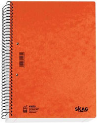 Тетрадка със спирала Skag Presspan Style 17x25см 2 предмета Оранжева 124812